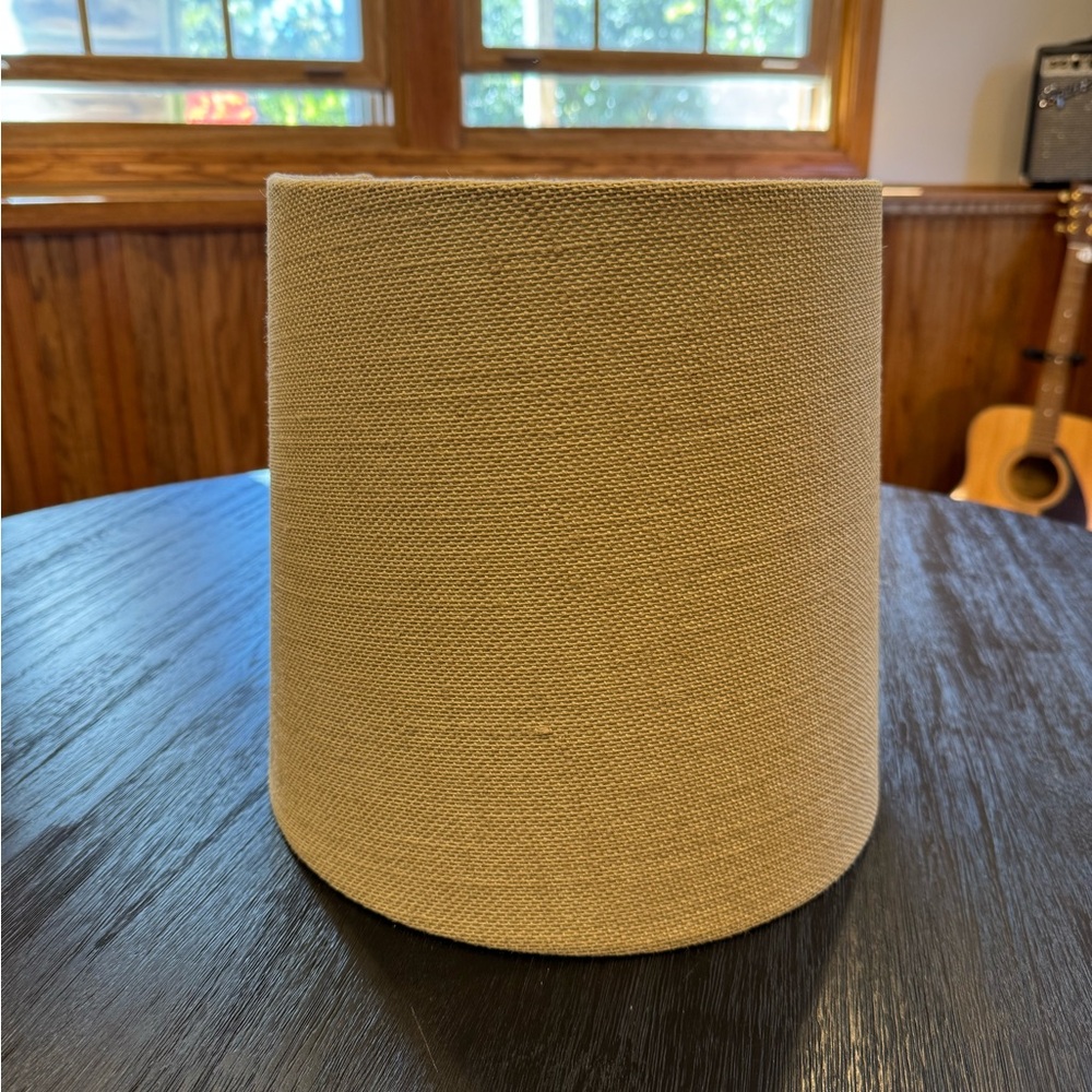 Elegant Tan Fabric Lampshade